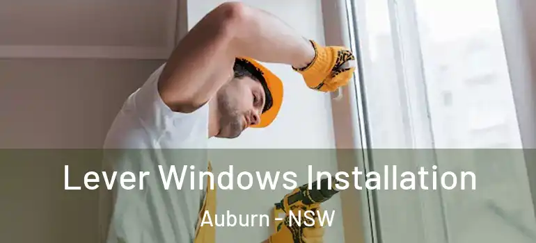 Lever Windows Installation Auburn - NSW