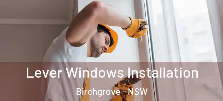 Lever Windows Installation Birchgrove - NSW