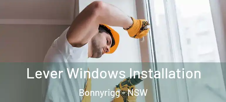 Lever Windows Installation Bonnyrigg - NSW