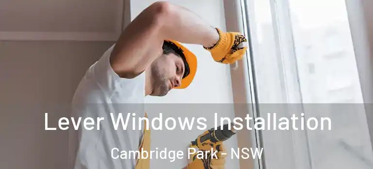 Lever Windows Installation Cambridge Park - NSW