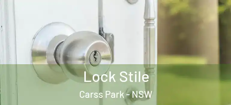 Lock Stile Carss Park - NSW