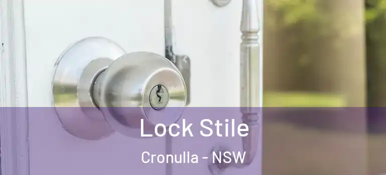 Lock Stile Cronulla - NSW