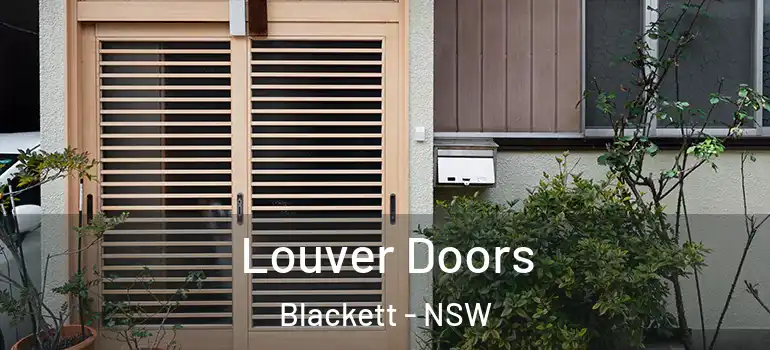 Louver Doors Blackett - NSW