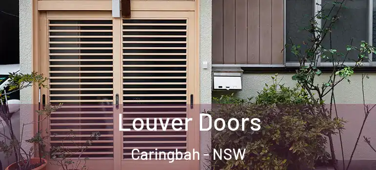 Louver Doors Caringbah - NSW