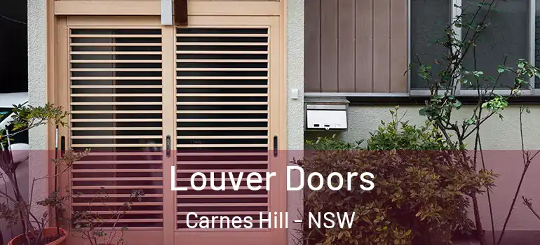  Louver Doors Carnes Hill - NSW