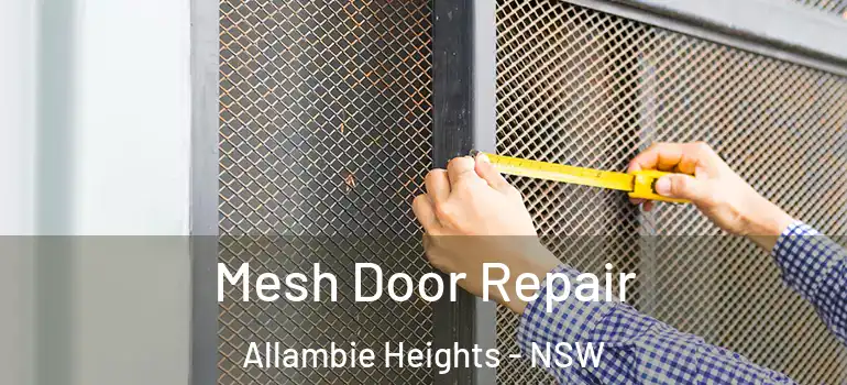 Mesh Door Repair Allambie Heights - NSW