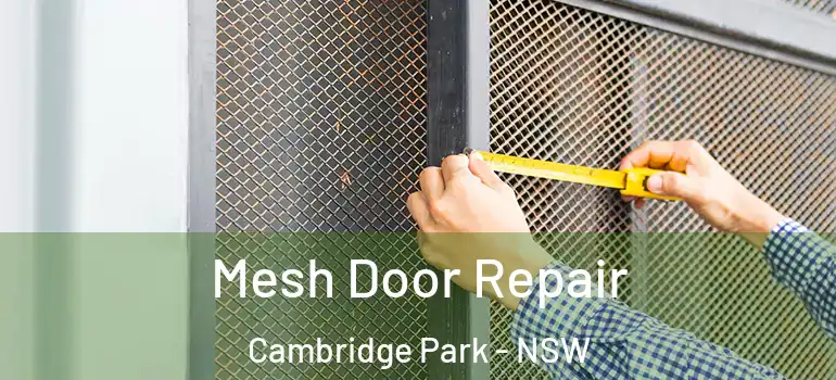 Mesh Door Repair Cambridge Park - NSW