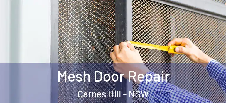 Mesh Door Repair Carnes Hill - NSW