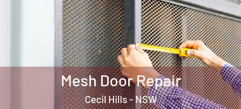  Mesh Door Repair Cecil Hills - NSW