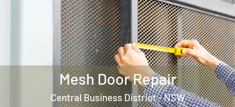  Mesh Door Repair Central Business District - NSW