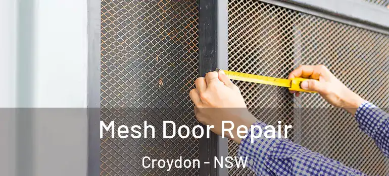 Mesh Door Repair Croydon - NSW