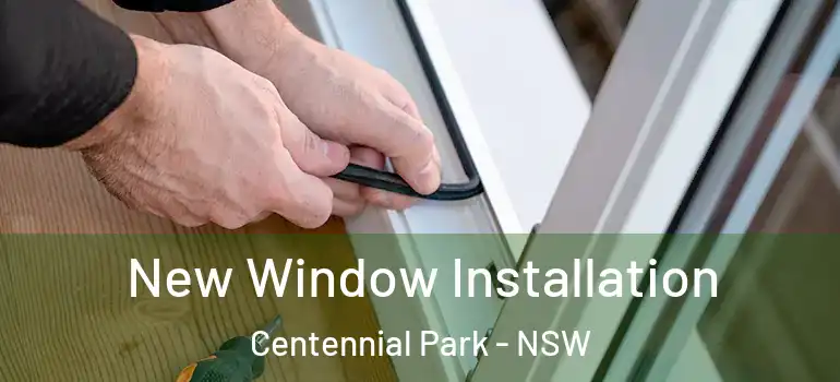 New Window Installation Centennial Park - NSW