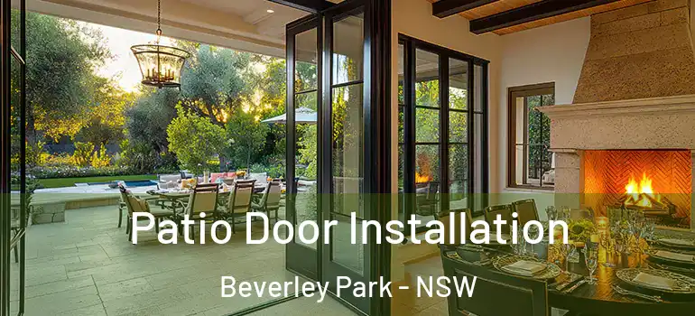 Patio Door Installation Beverley Park - NSW