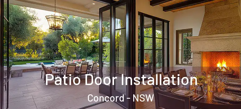  Patio Door Installation Concord - NSW