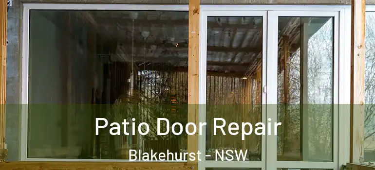 Patio Door Repair Blakehurst - NSW