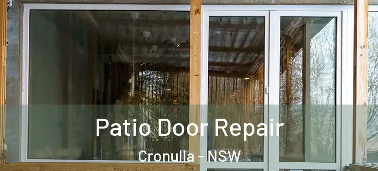 Patio Door Repair Cronulla - NSW