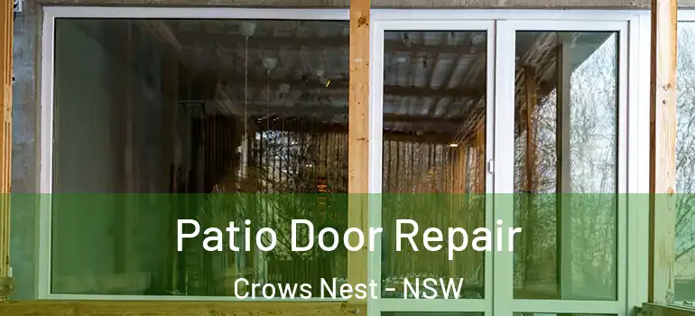 Patio Door Repair Crows Nest - NSW