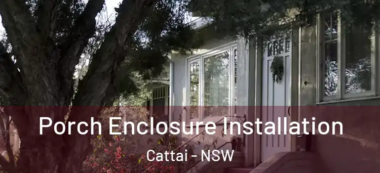  Porch Enclosure Installation Cattai - NSW