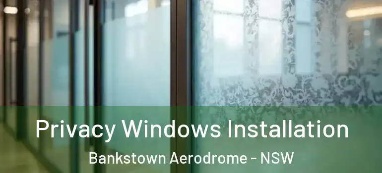 Privacy Windows Installation Bankstown Aerodrome - NSW