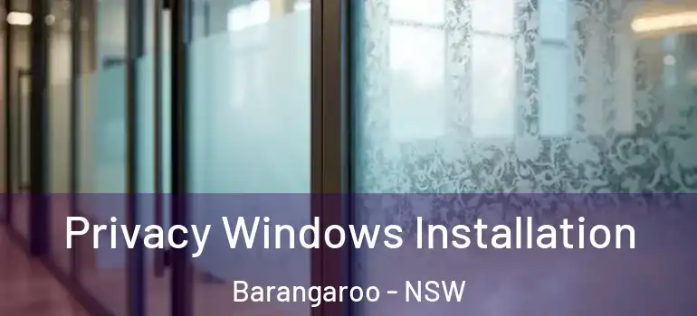 Privacy Windows Installation Barangaroo - NSW