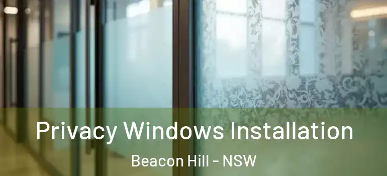  Privacy Windows Installation Beacon Hill - NSW