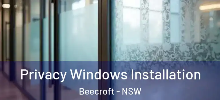 Privacy Windows Installation Beecroft - NSW