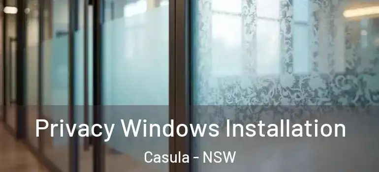 Privacy Windows Installation Casula - NSW