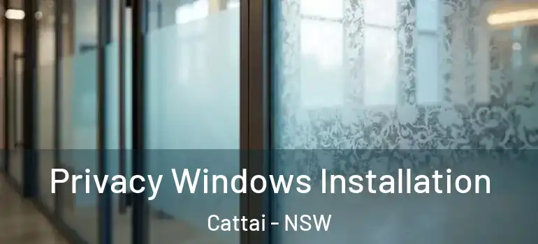 Privacy Windows Installation Cattai - NSW