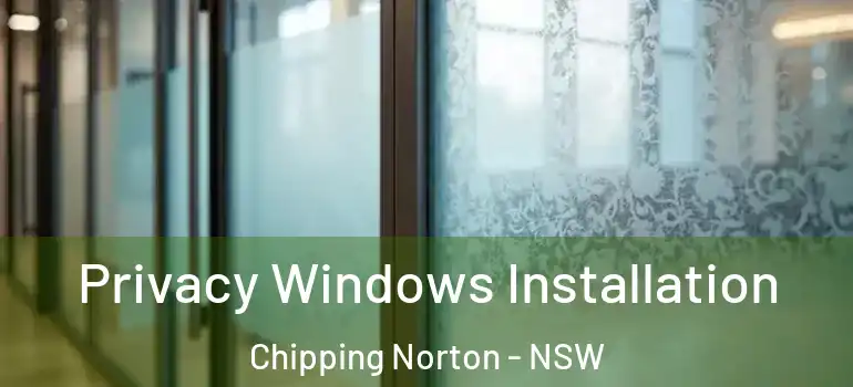 Privacy Windows Installation Chipping Norton - NSW