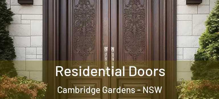 Residential Doors Cambridge Gardens - NSW