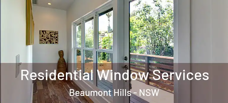 Residential Window Services Beaumont Hills - NSW