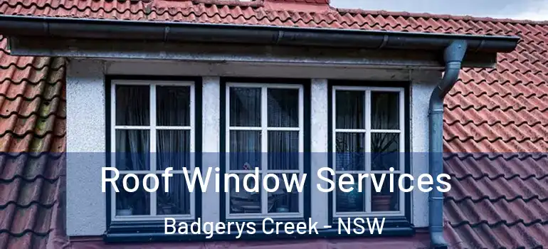 Roof Window Services Badgerys Creek - NSW