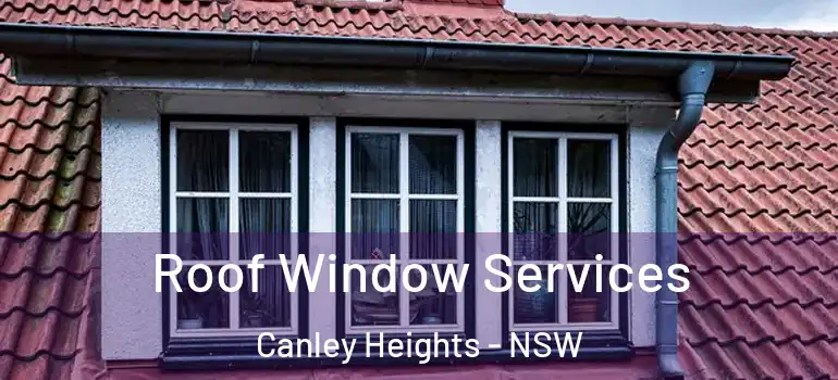 Roof Window Services Canley Heights - NSW