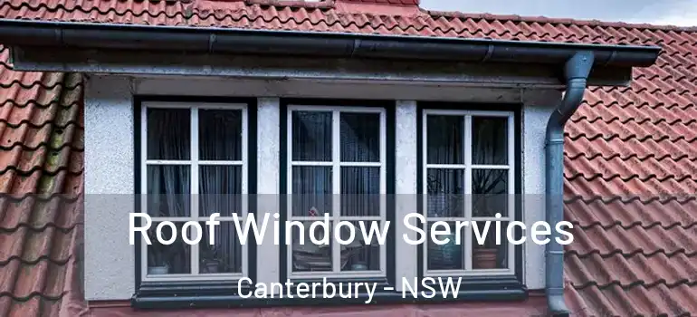 Roof Window Services Canterbury - NSW