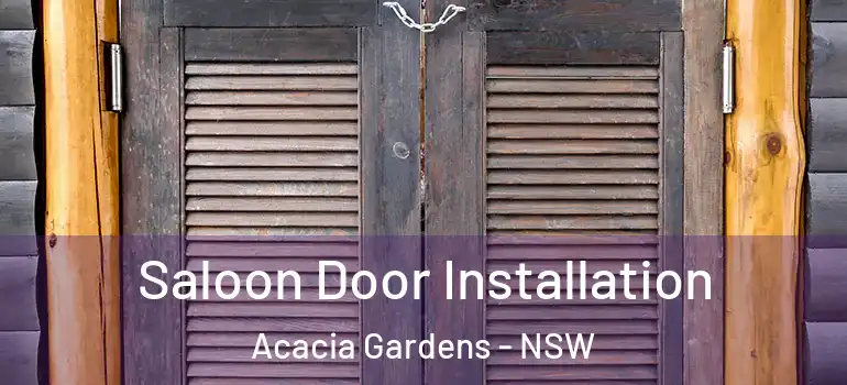  Saloon Door Installation Acacia Gardens - NSW