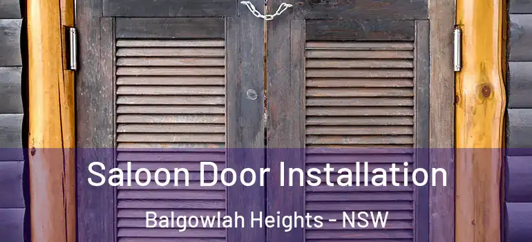  Saloon Door Installation Balgowlah Heights - NSW