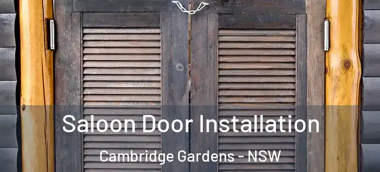  Saloon Door Installation Cambridge Gardens - NSW