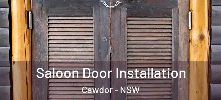 Saloon Door Installation Cawdor - NSW
