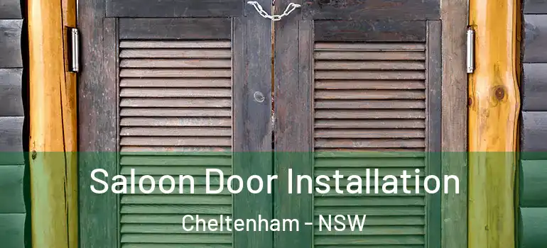 Saloon Door Installation Cheltenham - NSW