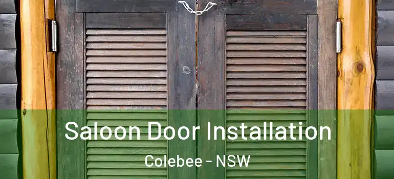Saloon Door Installation Colebee - NSW