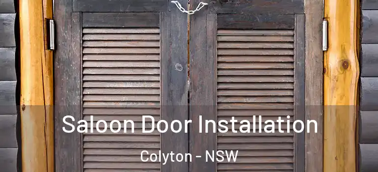 Saloon Door Installation Colyton - NSW