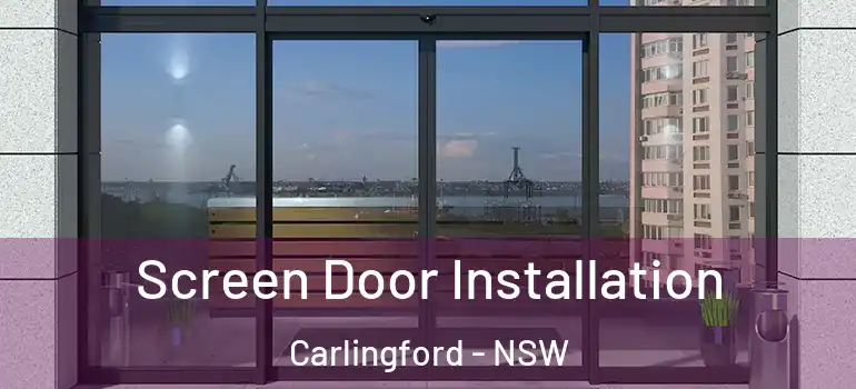 Screen Door Installation Carlingford - NSW