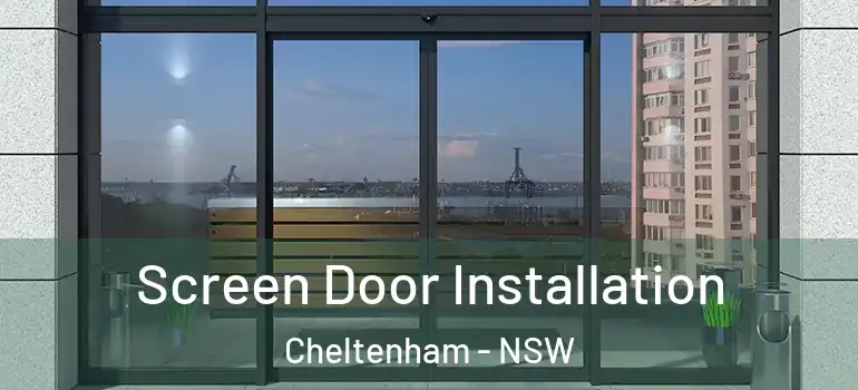 Screen Door Installation Cheltenham - NSW