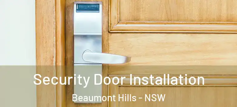 Security Door Installation Beaumont Hills - NSW