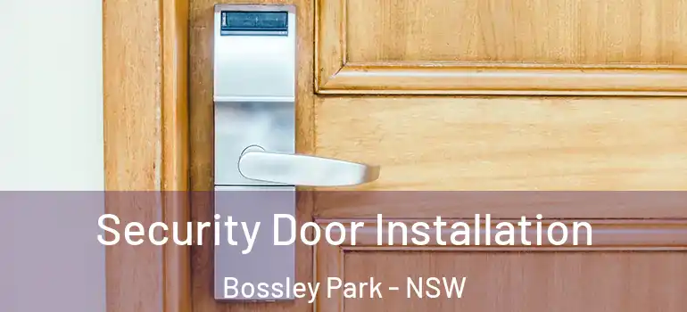 Security Door Installation Bossley Park - NSW