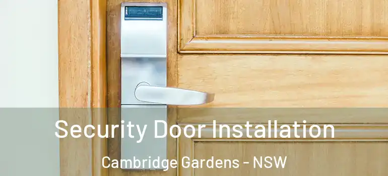 Security Door Installation Cambridge Gardens - NSW