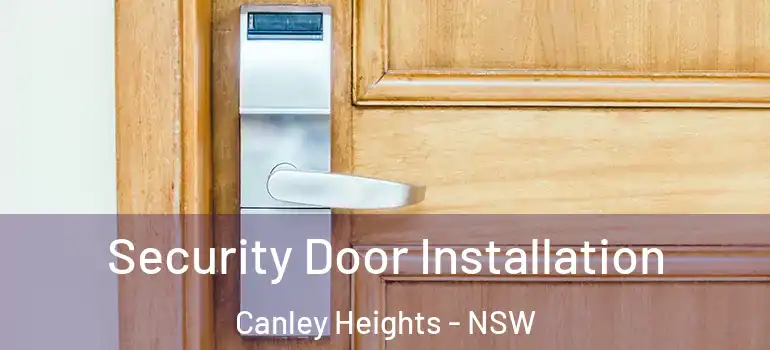 Security Door Installation Canley Heights - NSW
