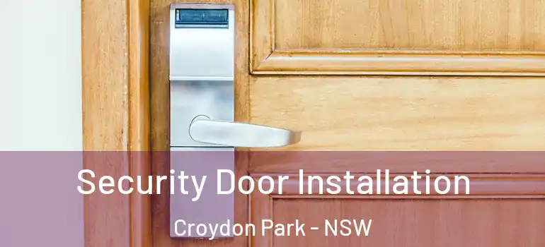 Security Door Installation Croydon Park - NSW