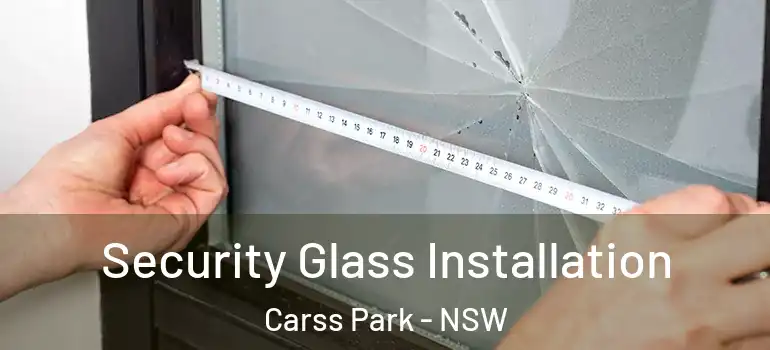 Security Glass Installation Carss Park - NSW