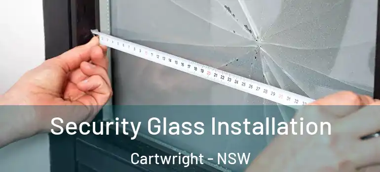 Security Glass Installation Cartwright - NSW